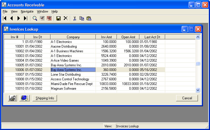 Integrated with Sales Order Entry, Invoicing and Point of Sale, the Stream V Accounts Receivable.