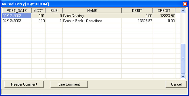 Fast processing, a transactional design, and on-line updating make the General Ledger highly productive and provide instant availability of your financial data. 